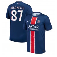 Billiga Paris Saint-Germain Joao Neves #87 Hemma fotbollskläder 2024-25 Kortärmad